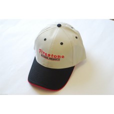NEW Firestone Building Products Baseball Cap Hat Black Red Beige Cotton  eb-19585190